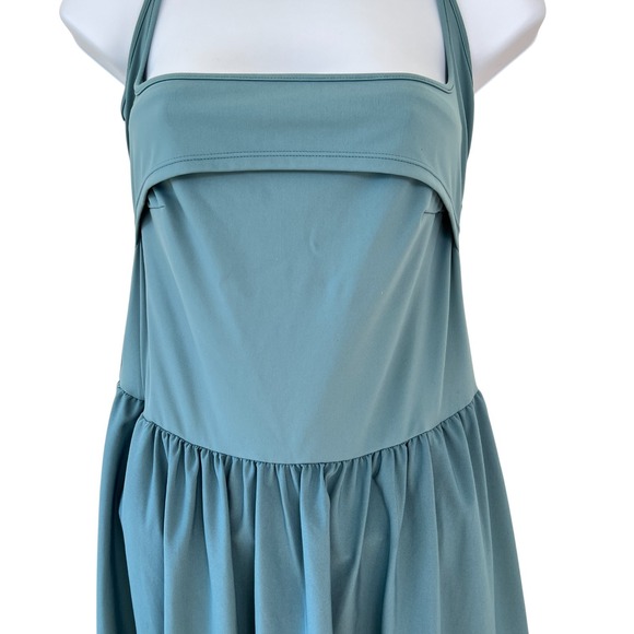 HALARA Teal Maxi Dress with Spaghetti Straps - Picture 3 of 6
